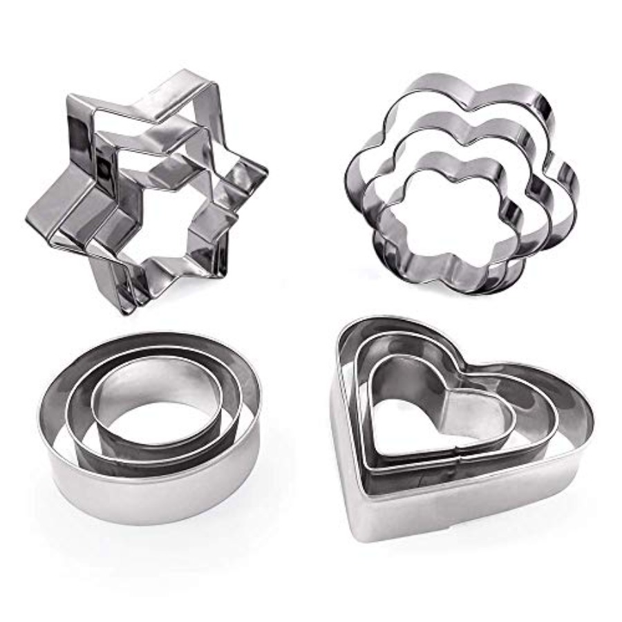 Baking Kitchen Set - 12PCS Stainless Steel Cookie Cutters Set