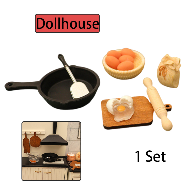 Miniature Baking Kitchen - 1/12 Dollhouse Miniature Kitchenware Kit Model