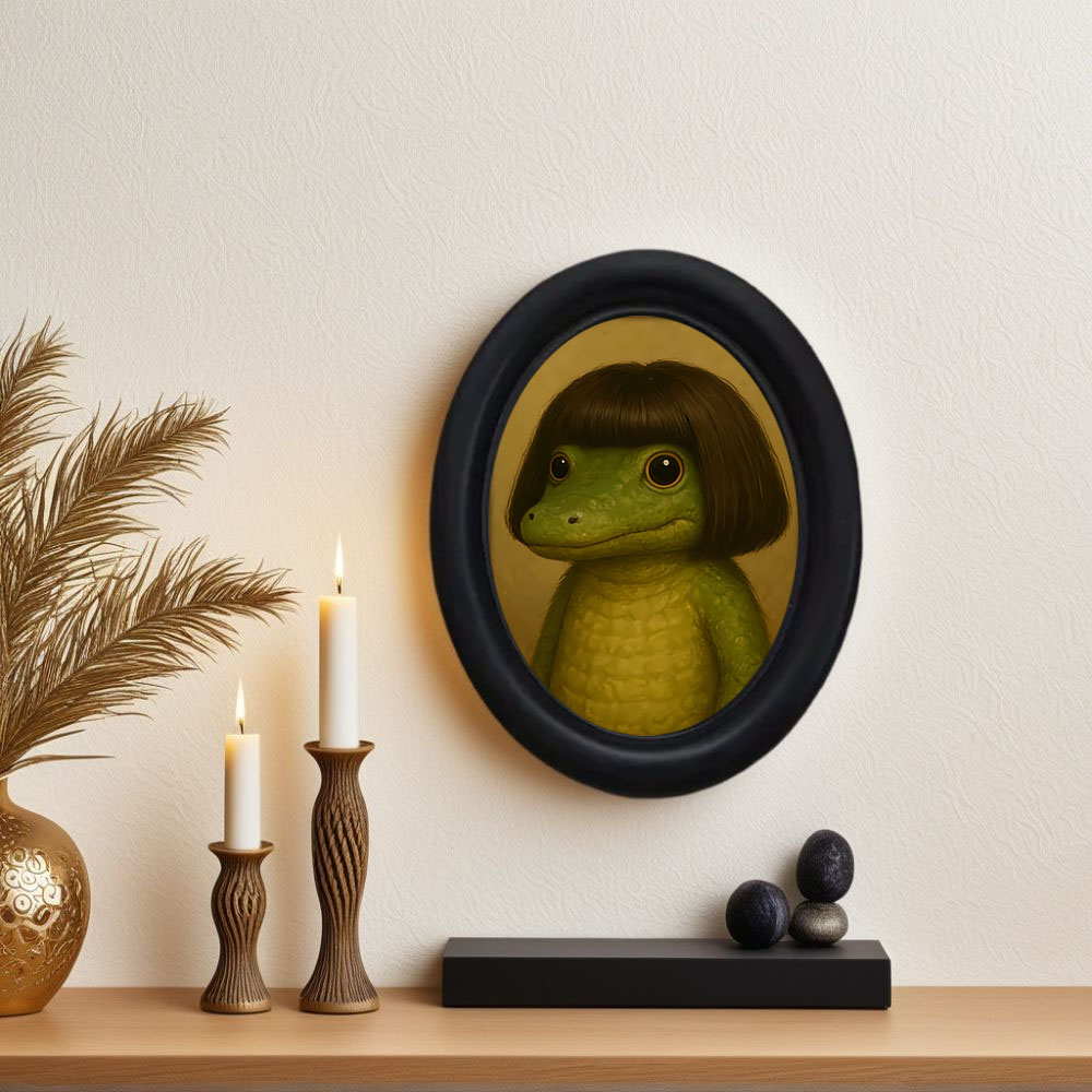 Miniature Baking Kitchen - 1 Piece of Interesting Long-Haired Crocodile