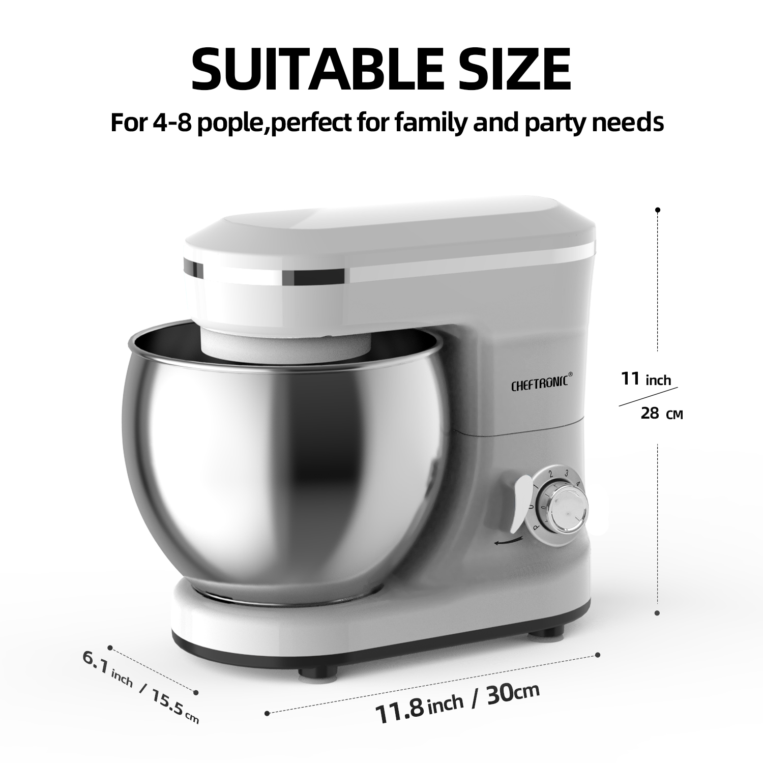 5L Multifunction Electric Stan - Kitchen Robot Baking reseña y precio