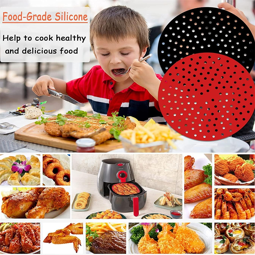 Reusable Air Fryer Pad, Silico - Kitchen Baking Mat reseña y precio