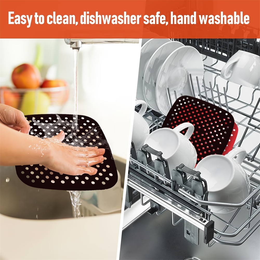 Reusable Air Fryer Pad, Silico - Kitchen Baking Mat reseña y precio