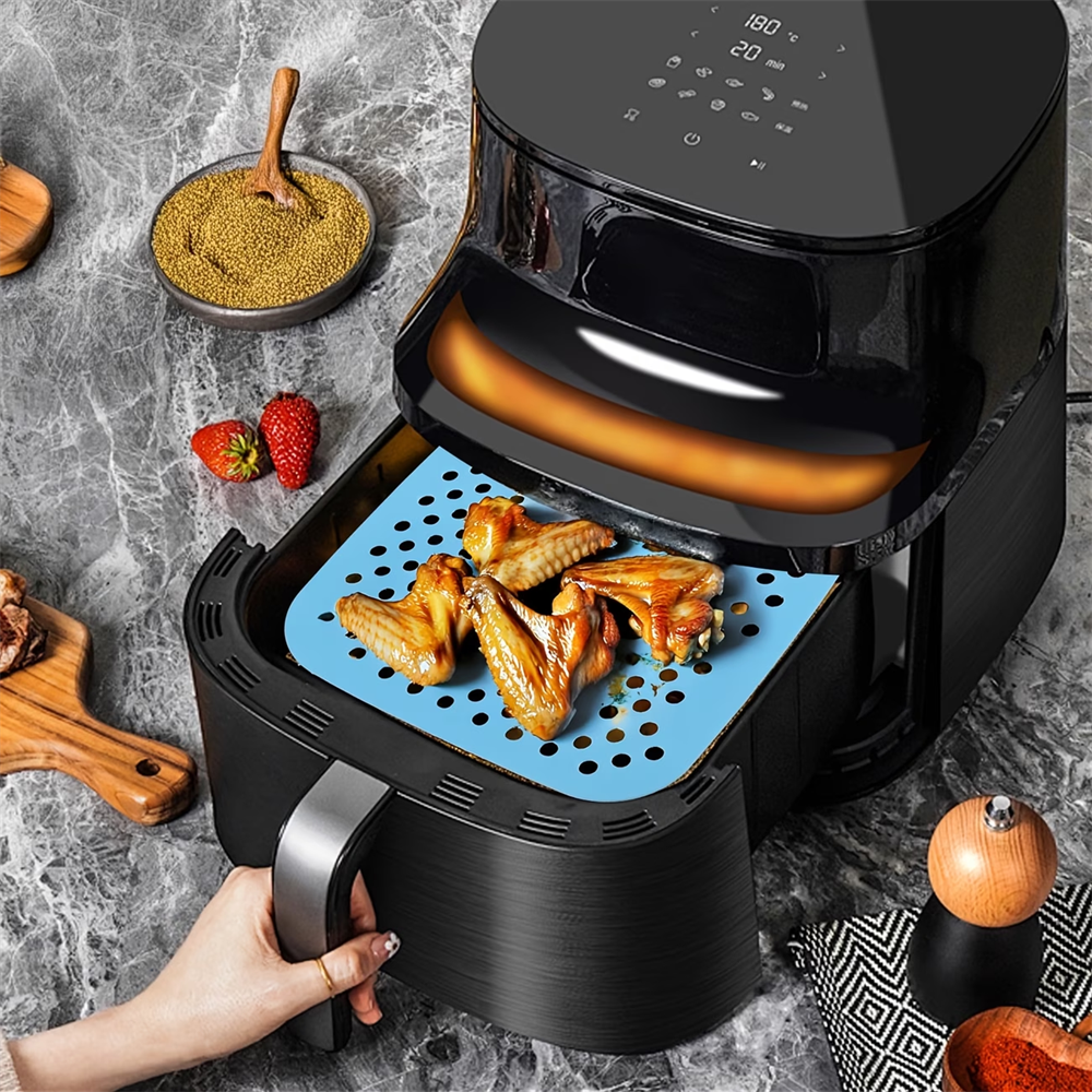 Reusable Air Fryer Pad, Silico - Kitchen Baking Mat reseña y precio