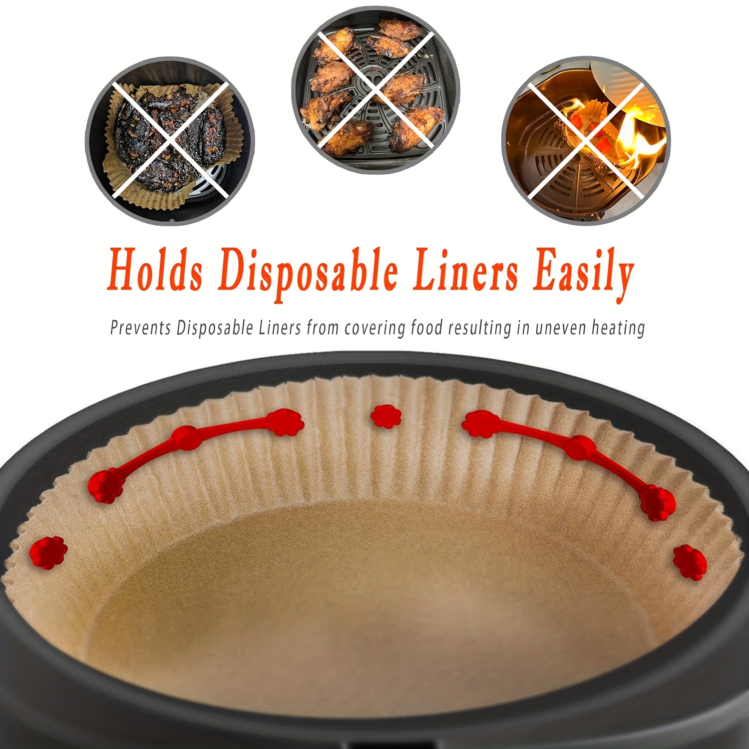 1/2Set Air Fryer Magnet Silico - Kitchen Paper For Baking reseña y precio