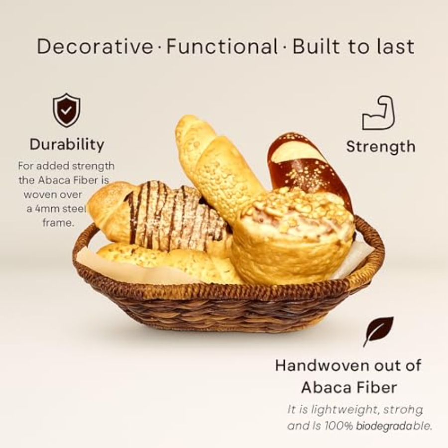 Handwoven Oval Wicker Baskets  - Baking Kitchen Set reseña y precio