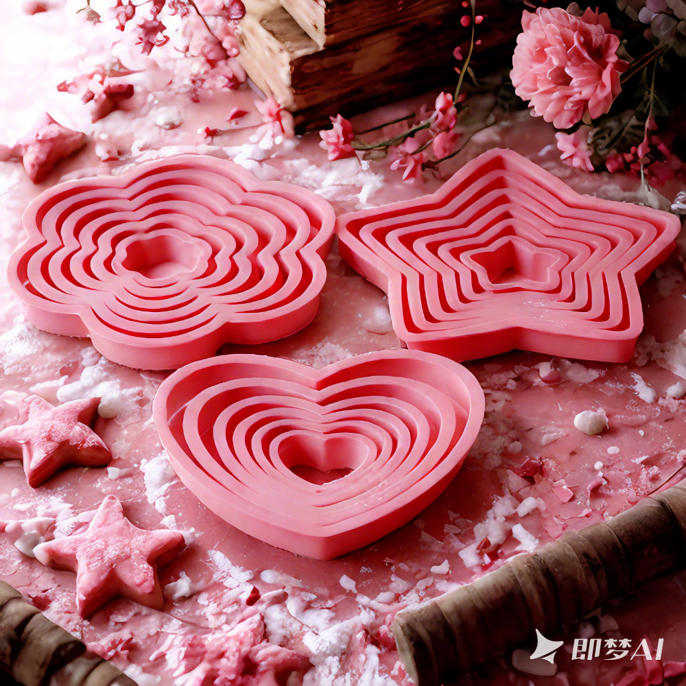 1set/3sets Pink Heart Star Flo - Baking Kitchen Set reseña y precio