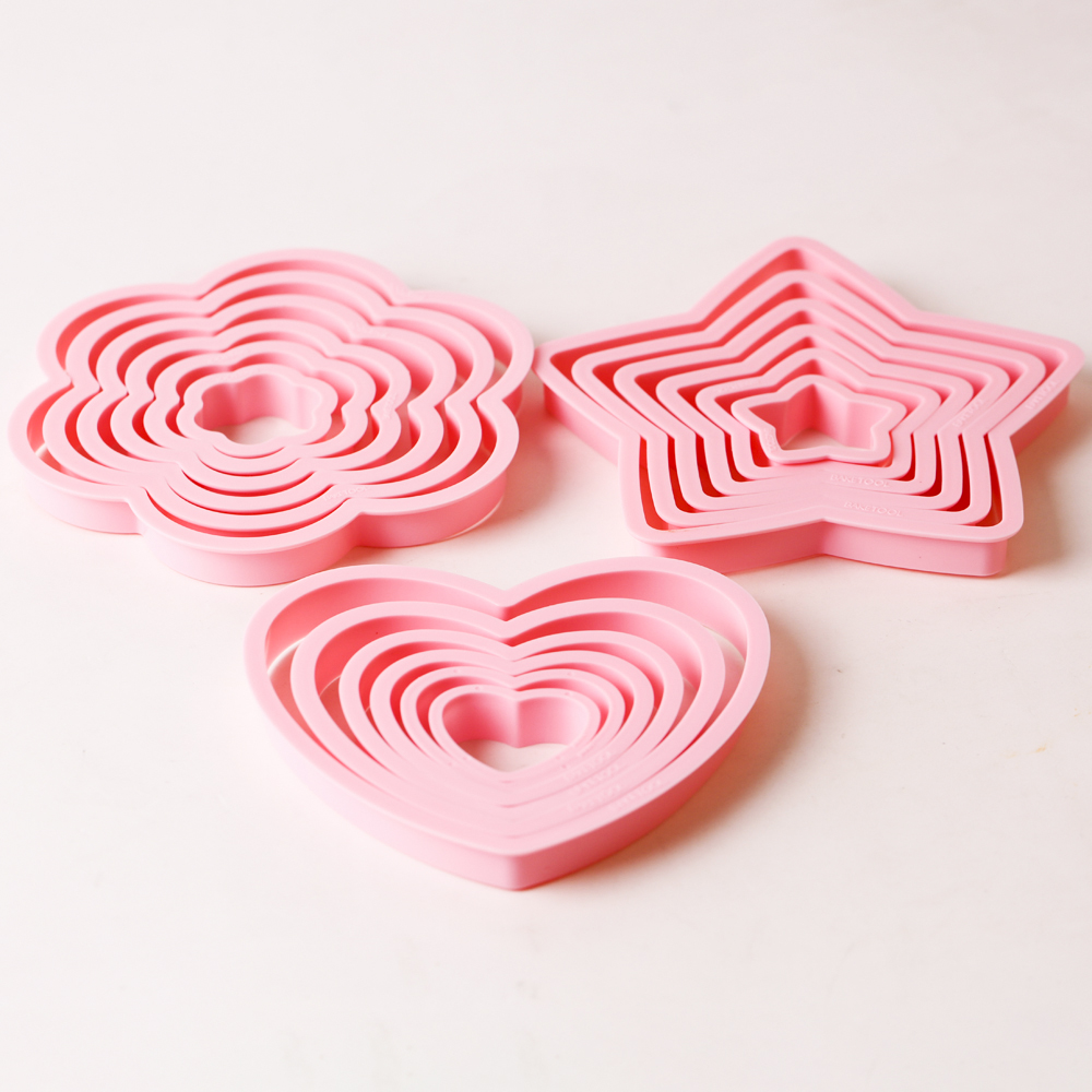 1set/3sets Pink Heart Star Flo - Baking Kitchen Set reseña y precio