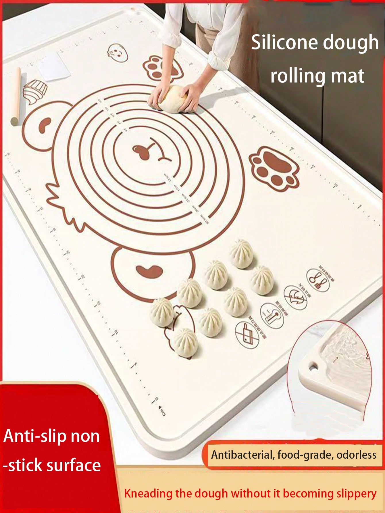 Extra Thick Silicone Baking Ma - Kitchen Baking Mat reseña y precio