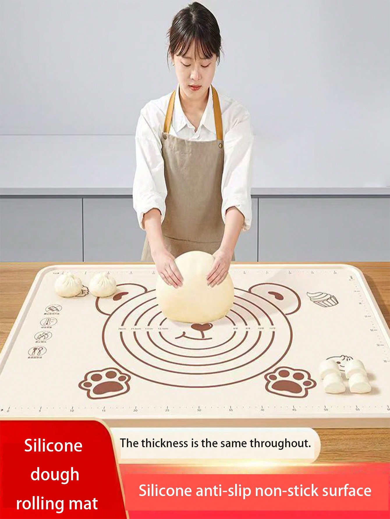 Extra Thick Silicone Baking Ma - Kitchen Baking Mat reseña y precio