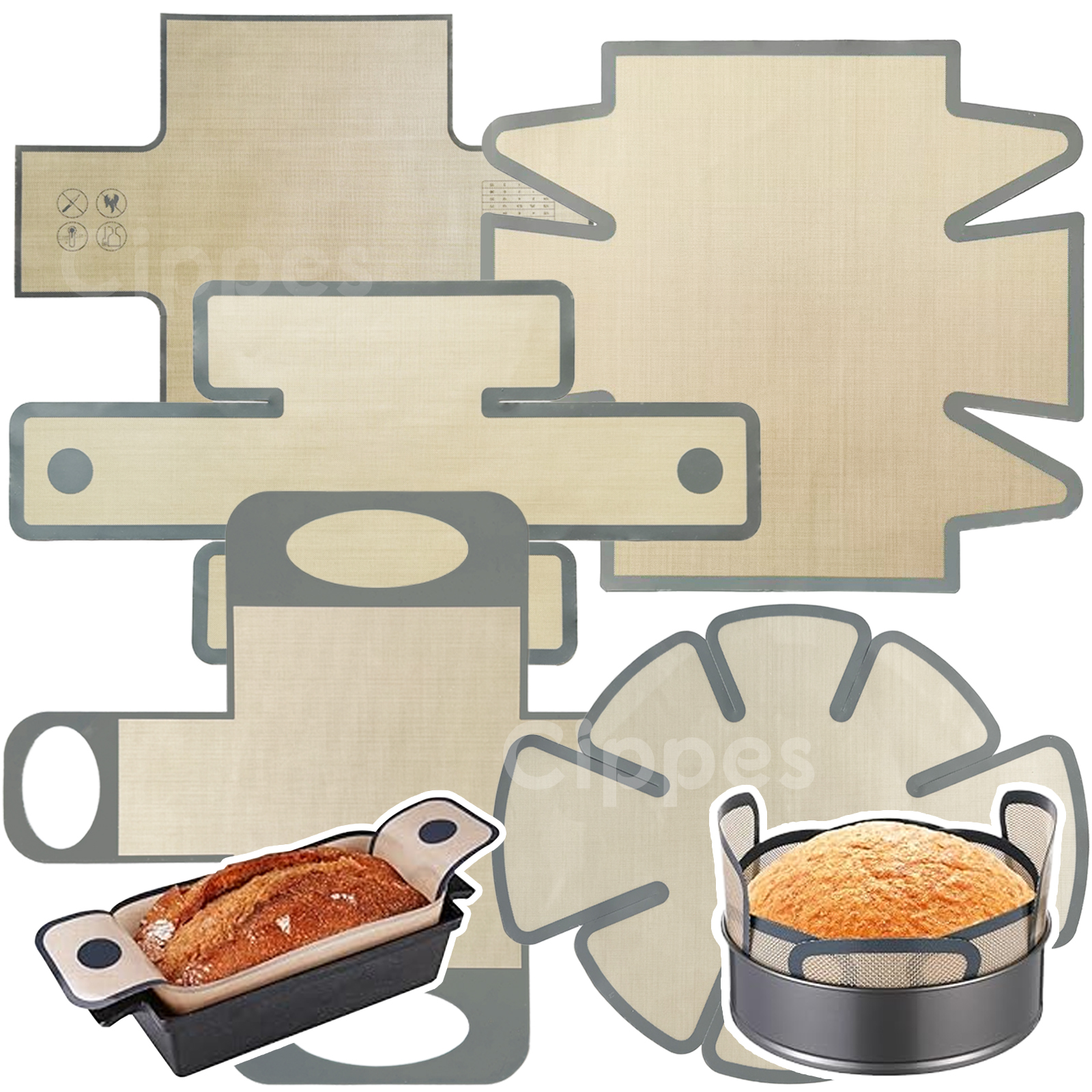 Silicone Bread Loaf Pan Liners - Kitchen Baking Mat reseña y precio
