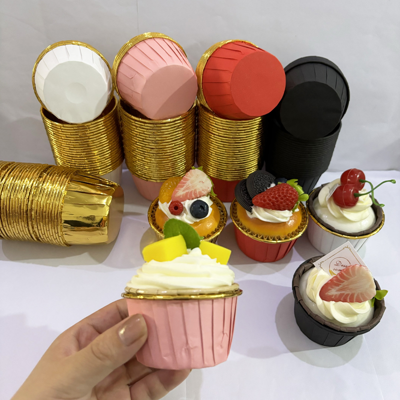 25Pcs Rolled Edge Cake Cups, W - Kitchen Paper For Baking reseña y precio