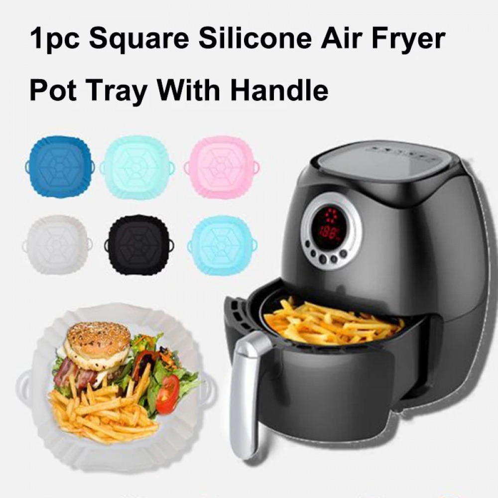1Pc Silicone Air Fryer Pot Tra - Kitchen Baking Tray reseña y precio