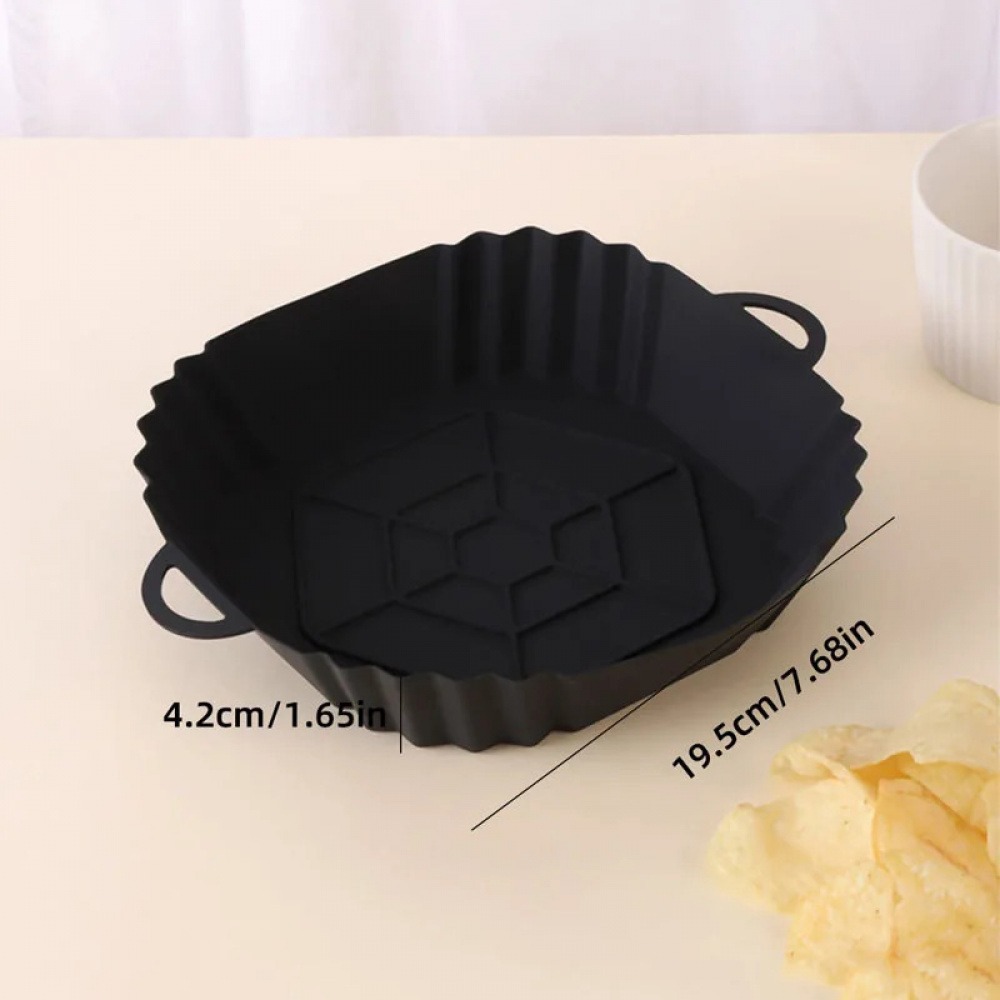 1Pc Silicone Air Fryer Pot Tra - Kitchen Baking Tray reseña y precio