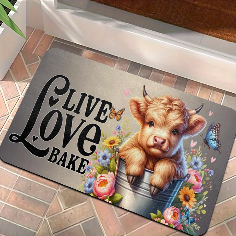 1pc Live Love Bake Rug – Adora - Kitchen Living Baking Mats reseña y precio