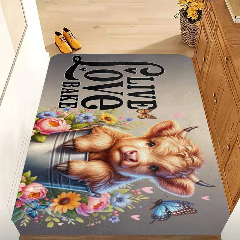 1pc Live Love Bake Rug – Adora - Kitchen Living Baking Mats reseña y precio