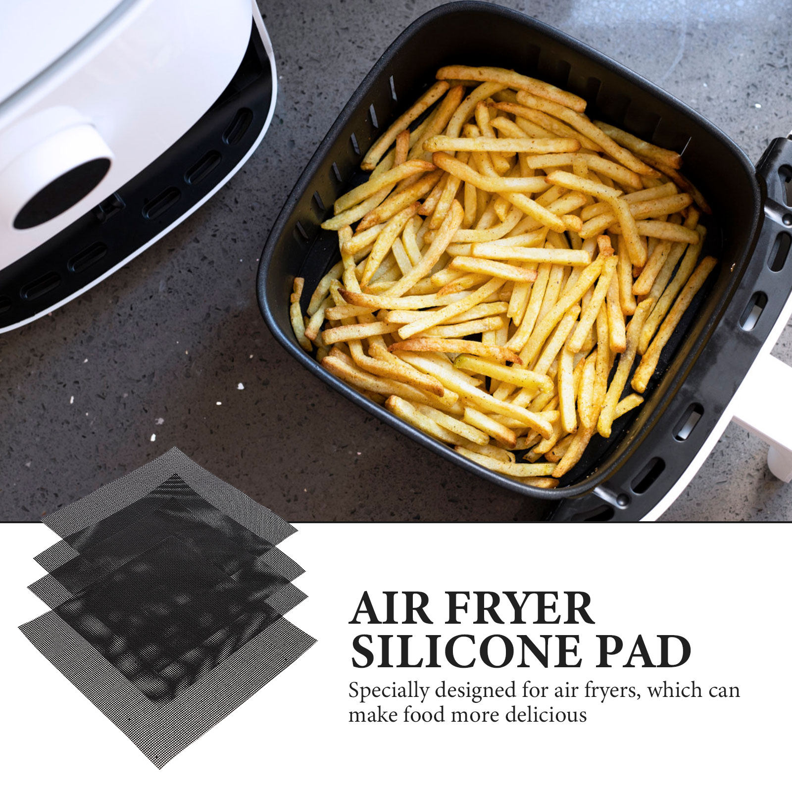 4Pcs Air Fryer Pads Non Stick  - Kitchen Baking Mat reseña y precio