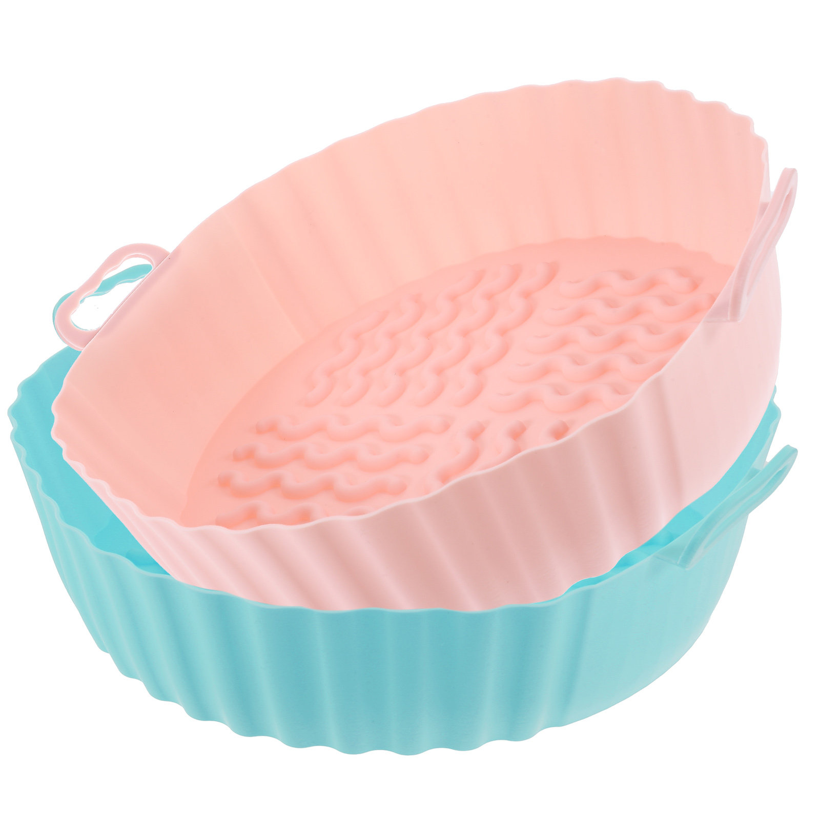2Pcs Silicone Air Fryer Basket - Kitchen Baking Tray reseña y precio