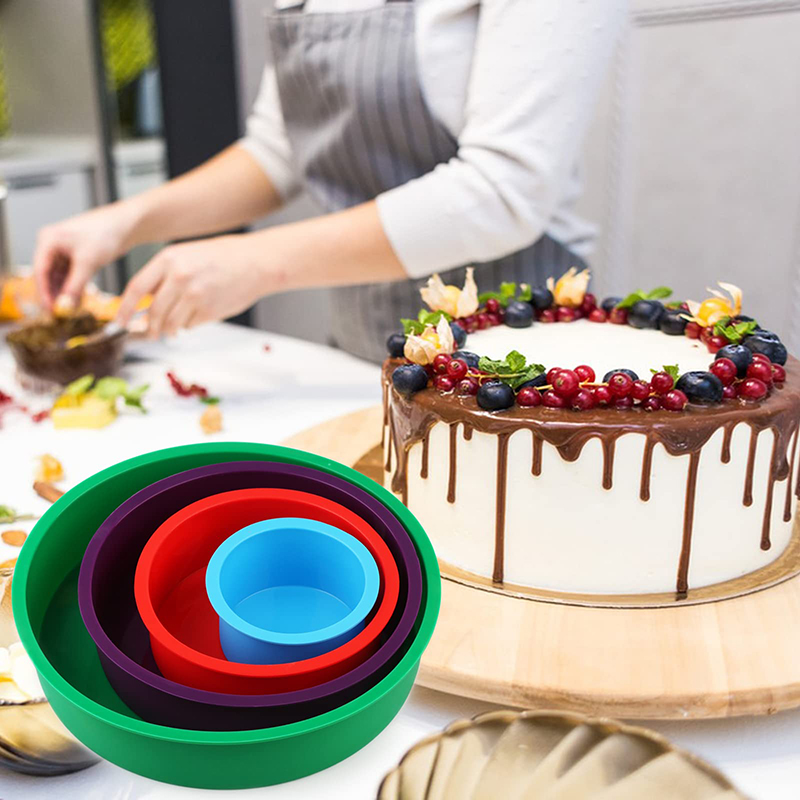 4 6 8 10inch Silicone Round Ca - Springform Pan Set reseña y precio