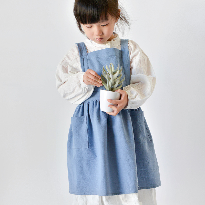 Kids Cotton Apron Dress Parent - Baking Kitchen For Kids reseña y precio