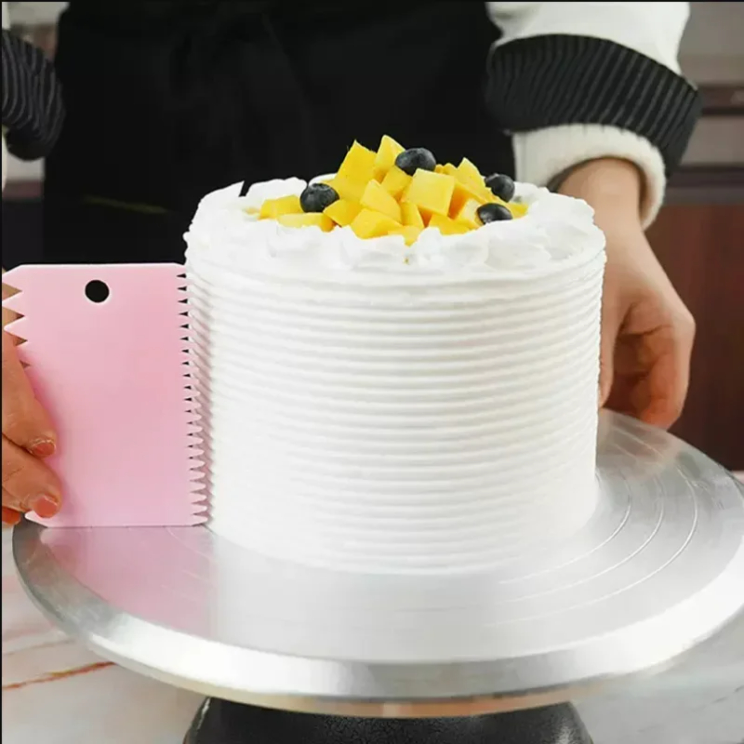 1/3 Pcs Useful Curved Cream Sp - Dough Scraper Curved reseña y precio