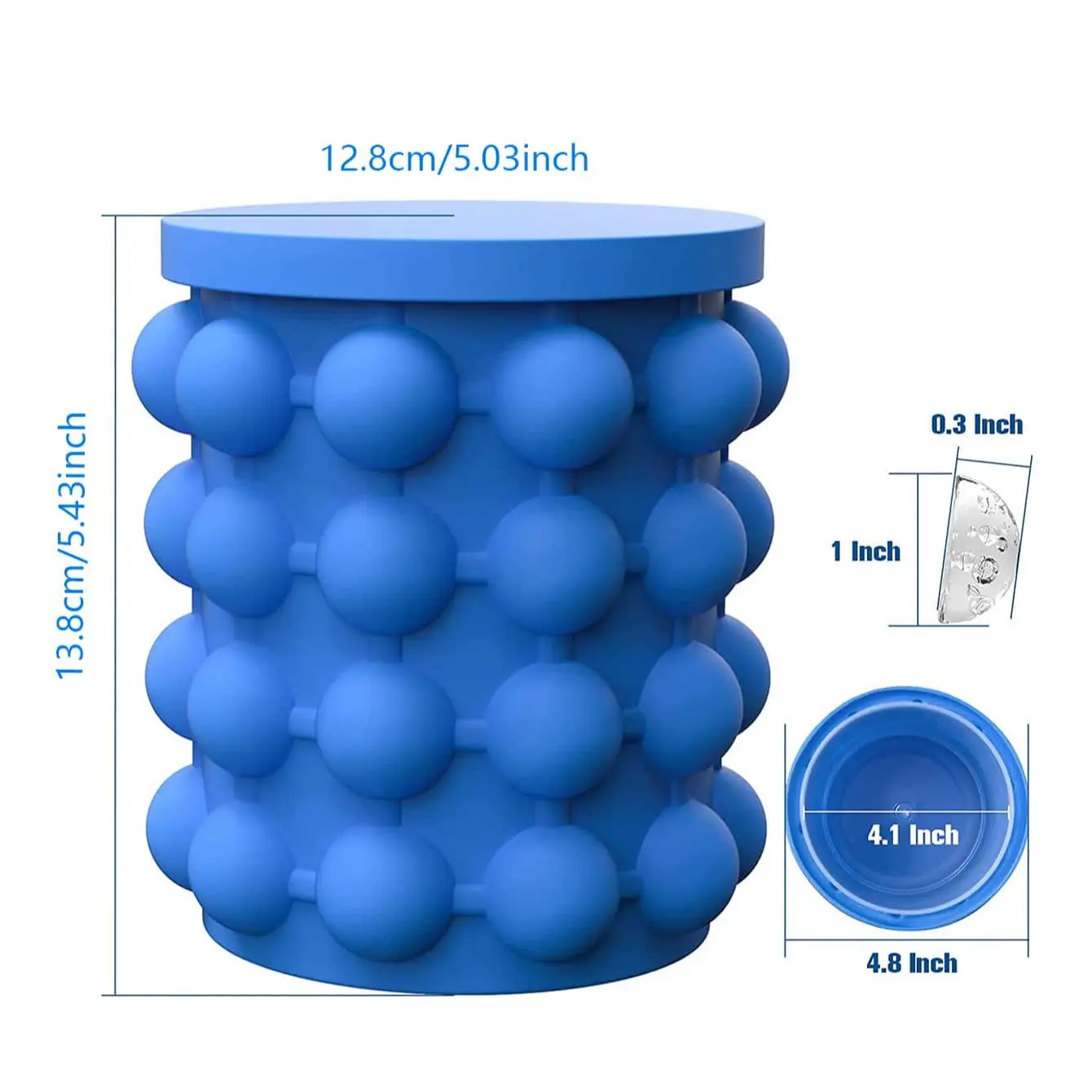 1pc-Silicone Ice Cube Maker Po - Kitchen Zain reseña y precio