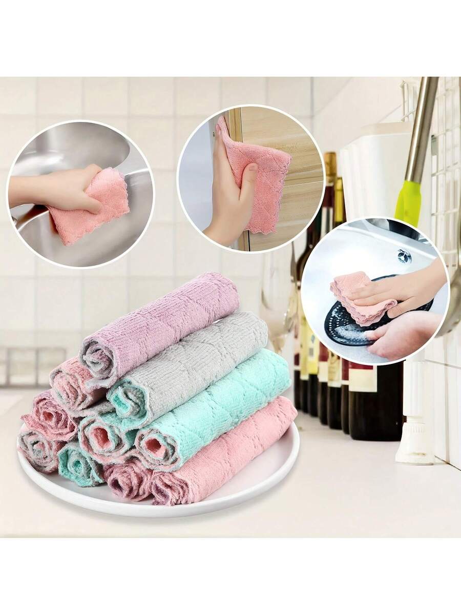 10pcs Kitchen Towels Set Dishc - Kitchen Baking Cooking reseña y precio