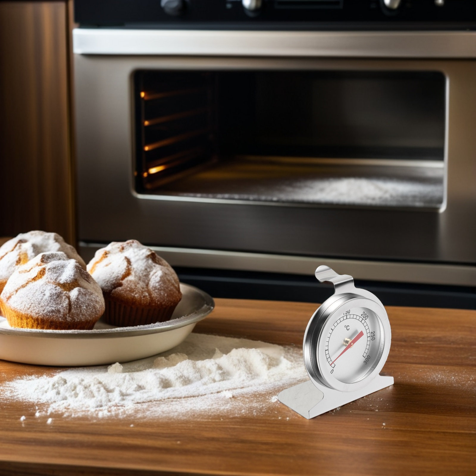 Stainless Steel Oven Thermomet - Oven Thermometer Analog reseña y precio