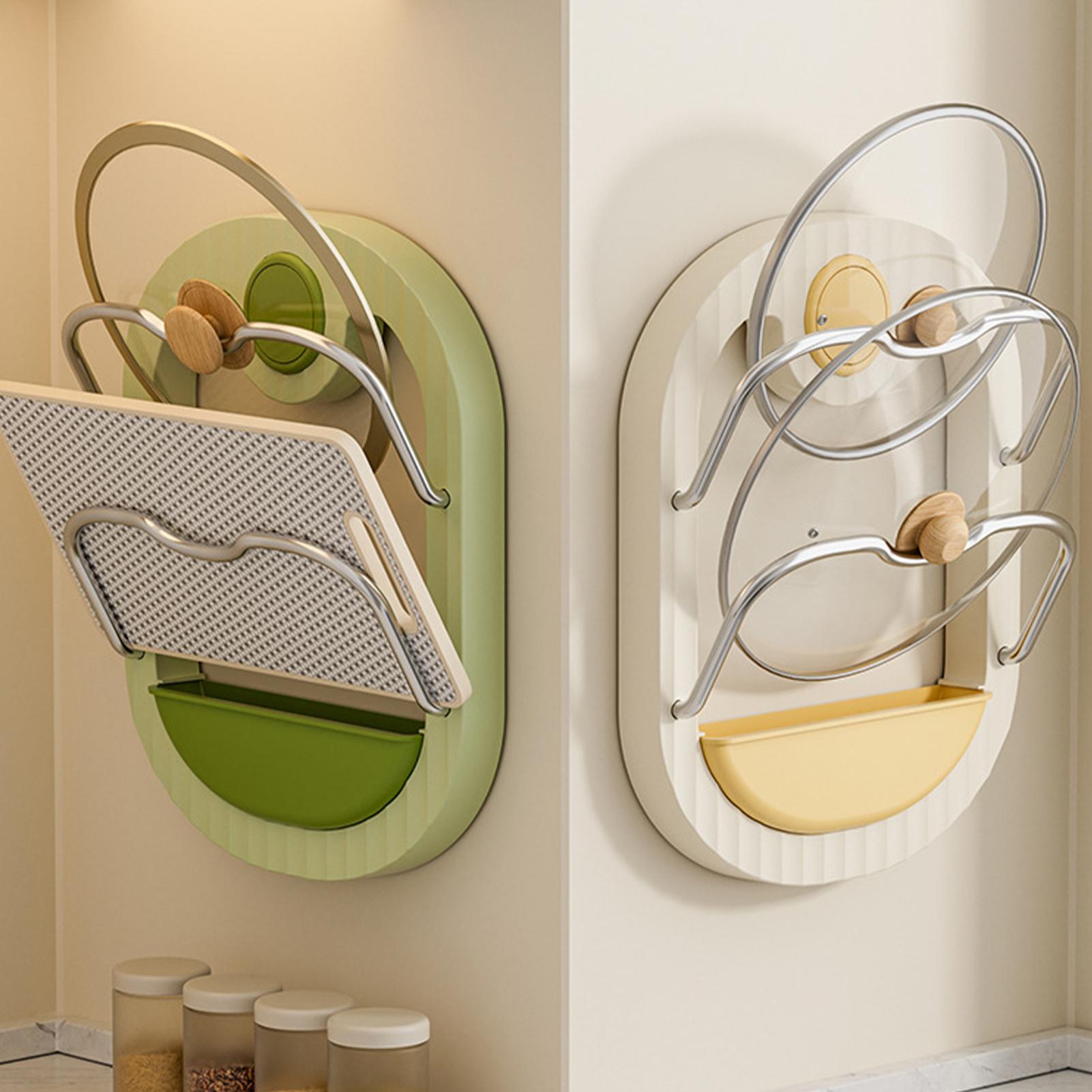 Pot Lid Rack 2-Tier Wall Mount - Kitchen Baking Drawer reseña y precio