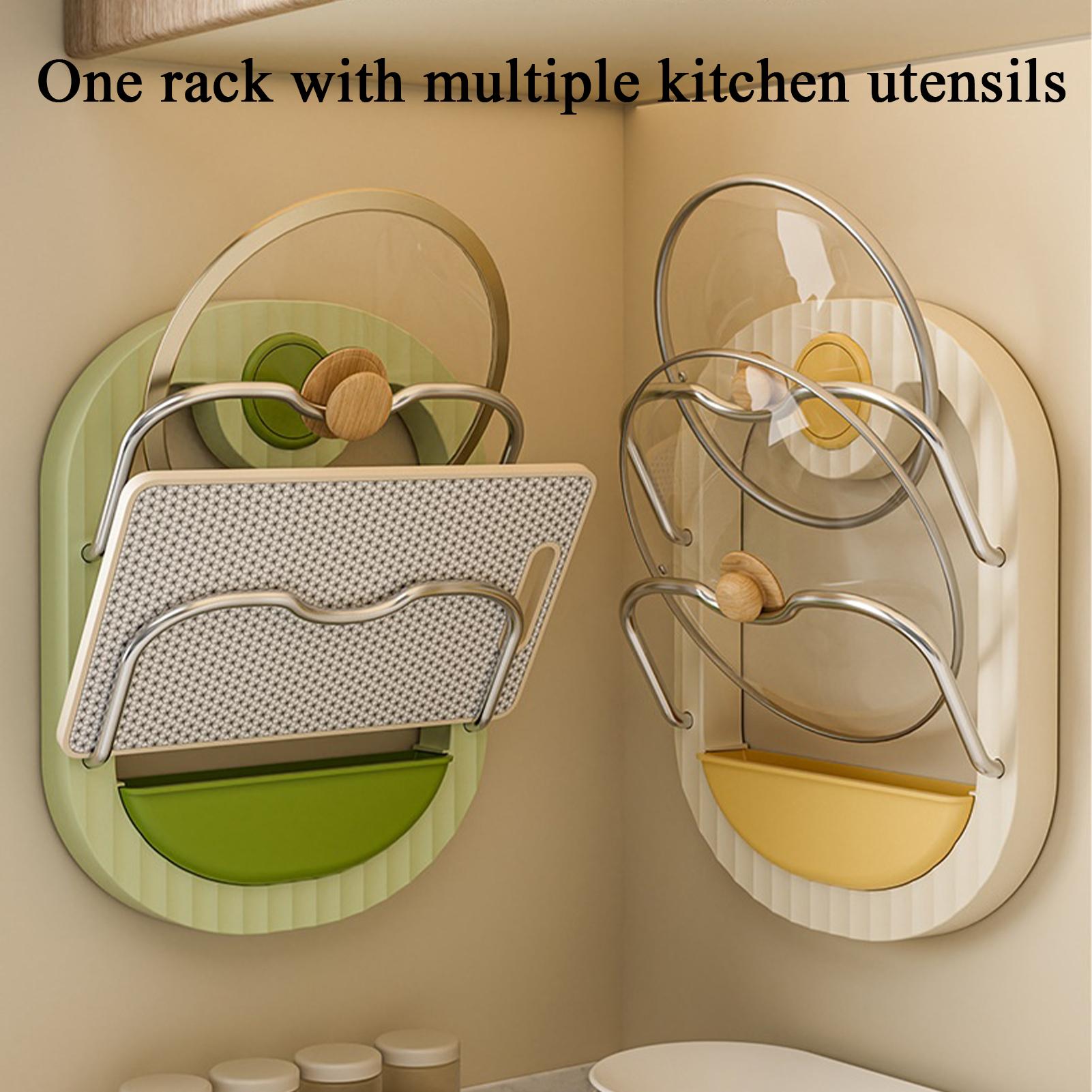 Pot Lid Rack 2-Tier Wall Mount - Kitchen Baking Drawer reseña y precio