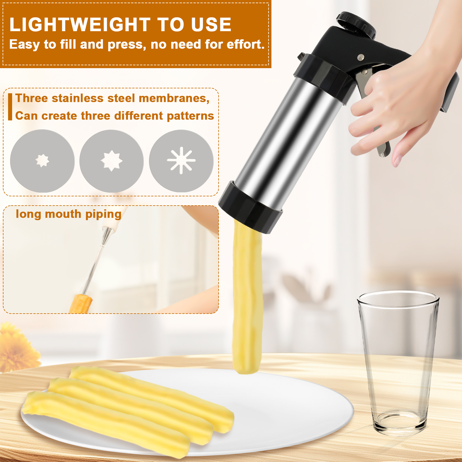 Churrera Churro Maker Machine  - Baking Kitchen Set reseña y precio