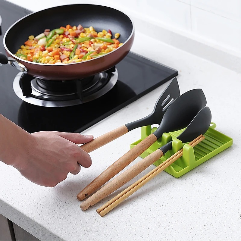 Plastic Spoon Spatula Holder K - Kitchen Baking Tray Rack reseña y precio