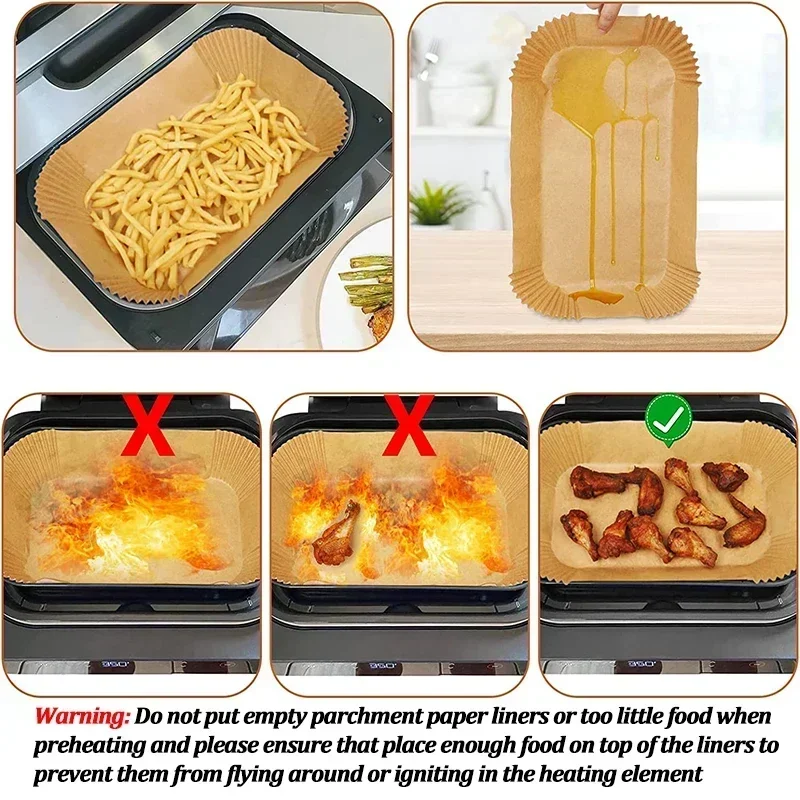 Disposable Air Fryer Paper Non - Kitchen Paper For Baking reseña y precio