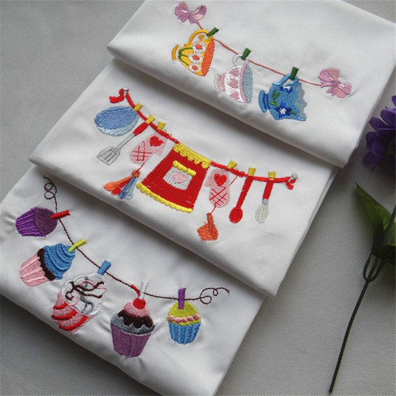1Pc Home Embroidered Napkin Ba - Kitchen Baking Background reseña y precio