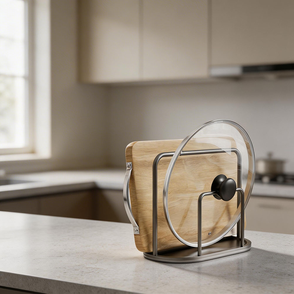 Chopping Board Holder Aluminum - Kitchen Baking Tray Rack reseña y precio