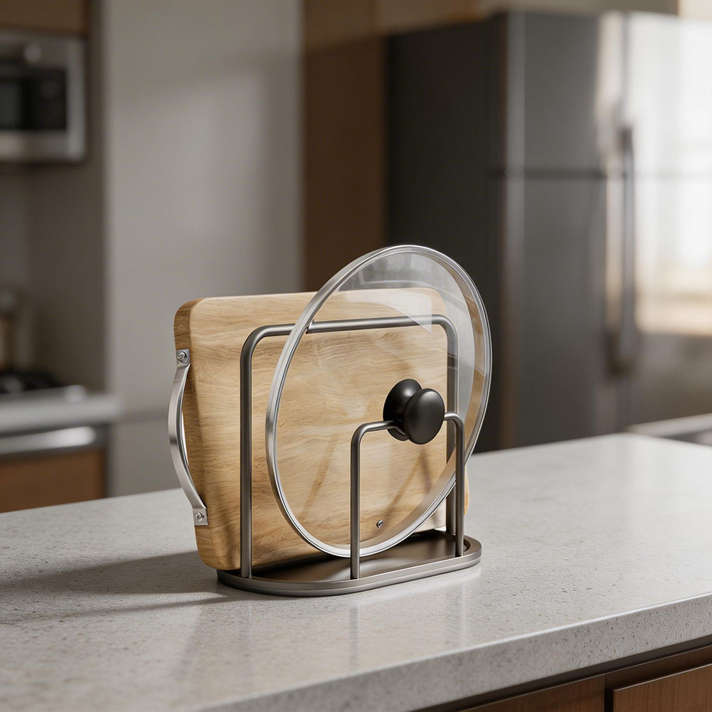 Chopping Board Holder Aluminum - Kitchen Baking Tray Rack reseña y precio