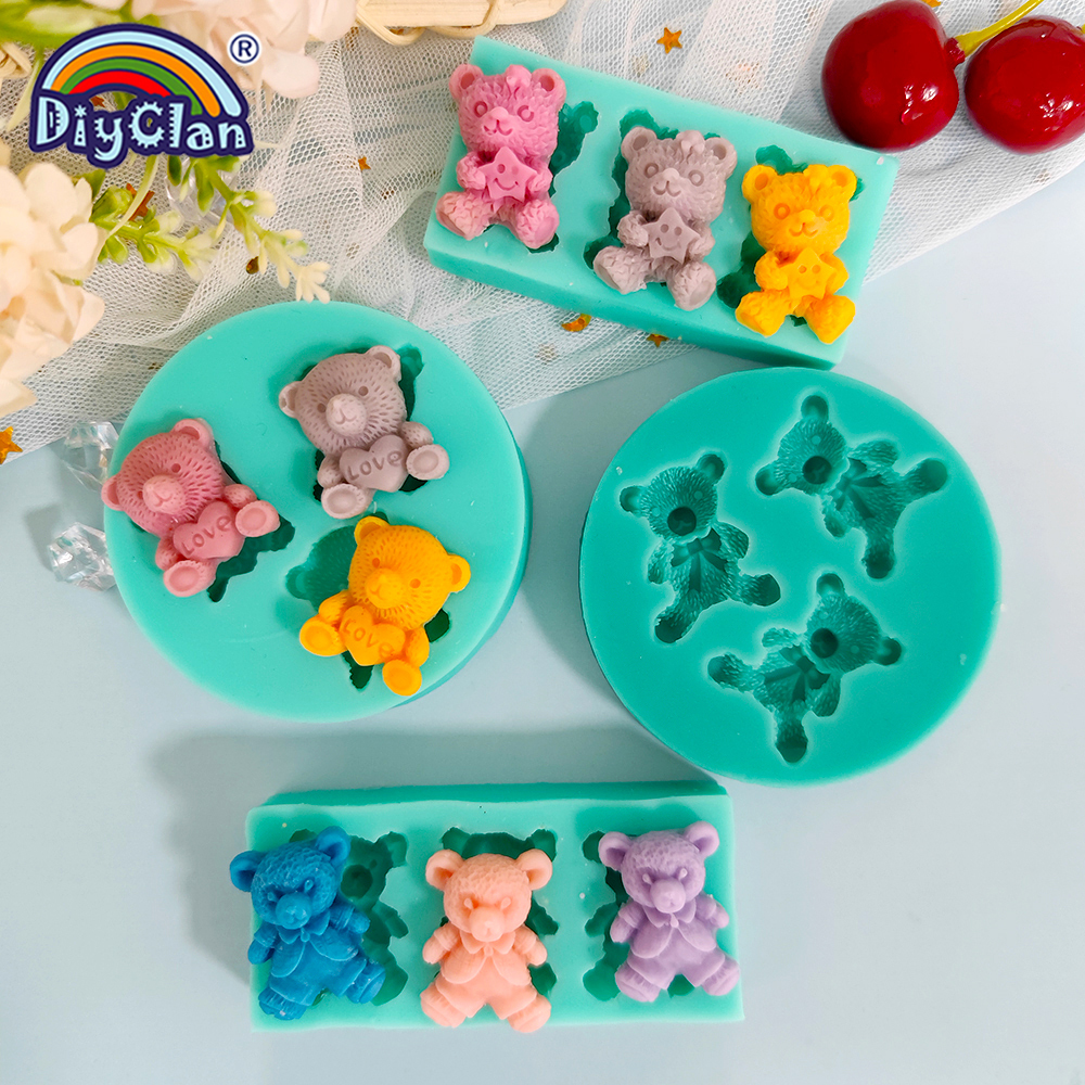 Cute Mini Bear Silicone Mold F - Miniature Baking Kitchen reseña y precio