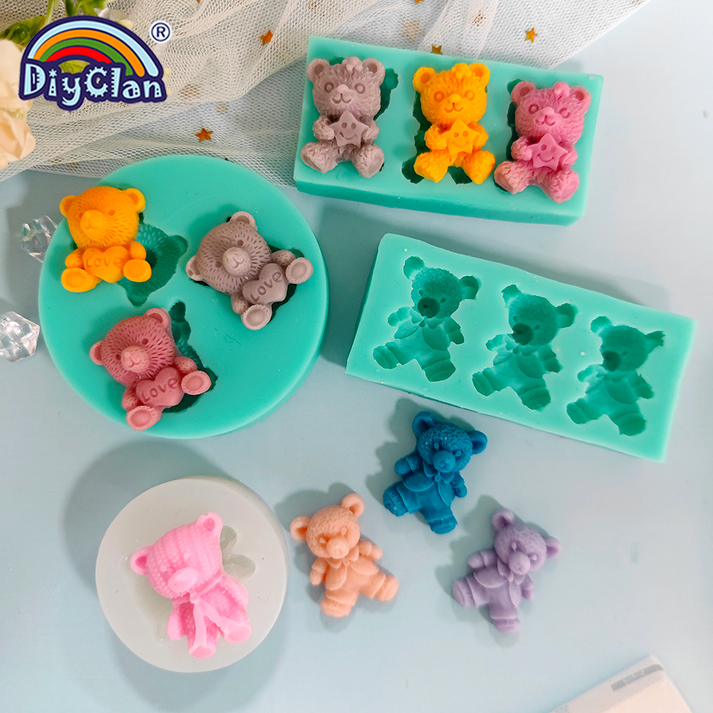 Cute Mini Bear Silicone Mold F - Miniature Baking Kitchen reseña y precio