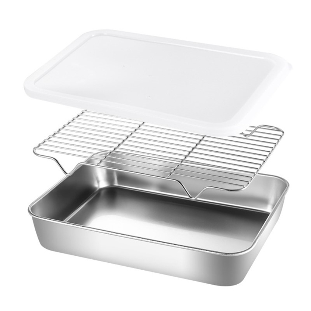 Stainless Steel Baking Pan Tra - Kitchen Baking Tray Rack reseña y precio