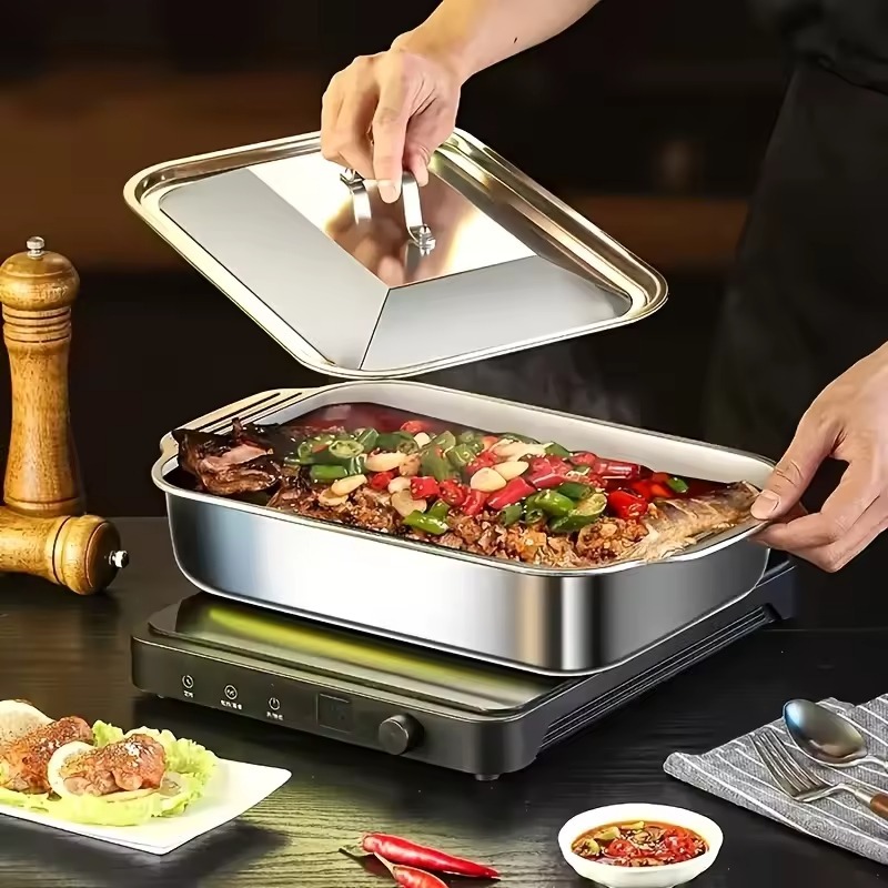 Stainless Steel Baking Pan Cak - Kitchen Baking Tray reseña y precio