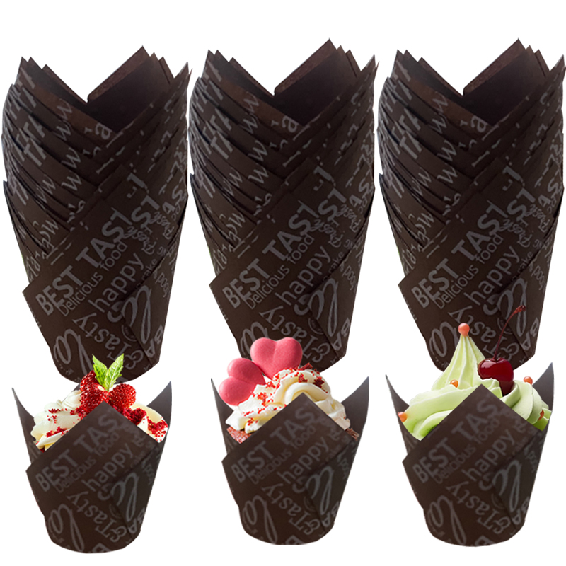 50Pcs/100Pcs Coffee-Themed Tul - Kitchen Paper For Baking reseña y precio