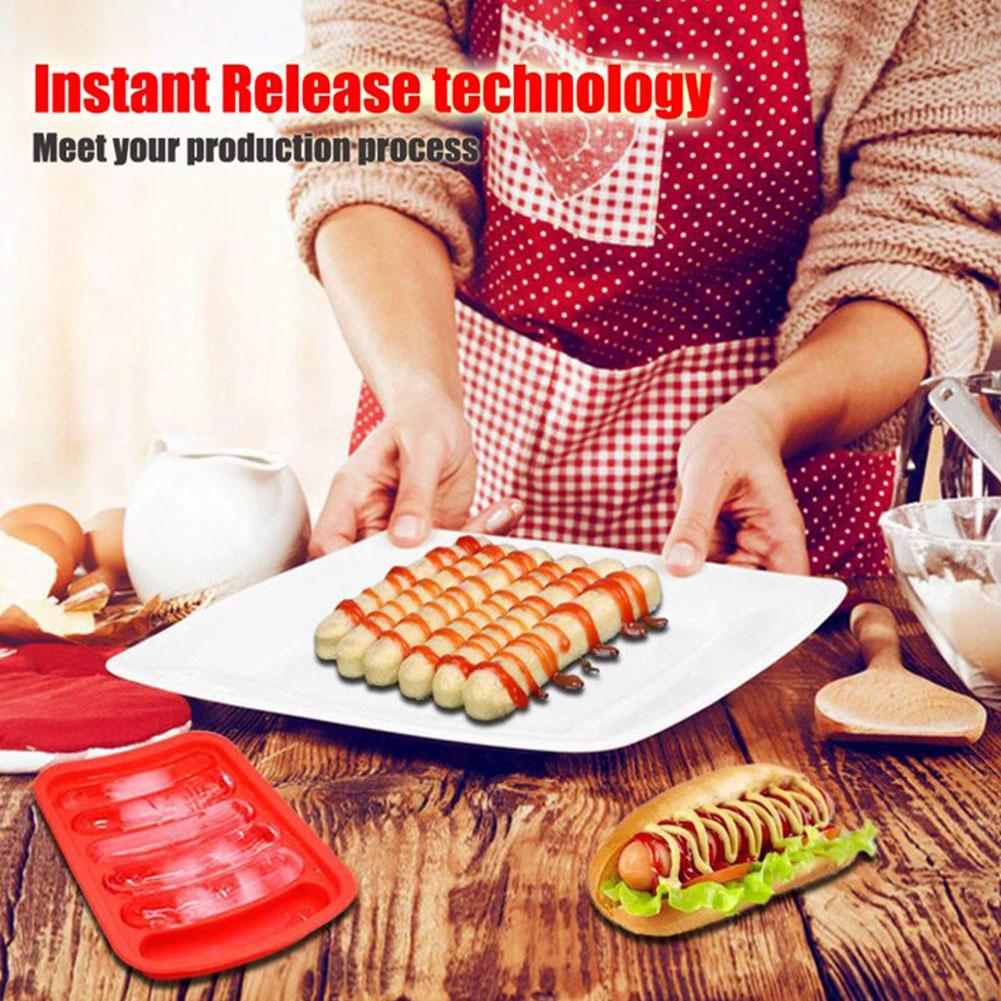 6-Cavity Silicone Sausage Make - Baking Kitchen For Kids reseña y precio