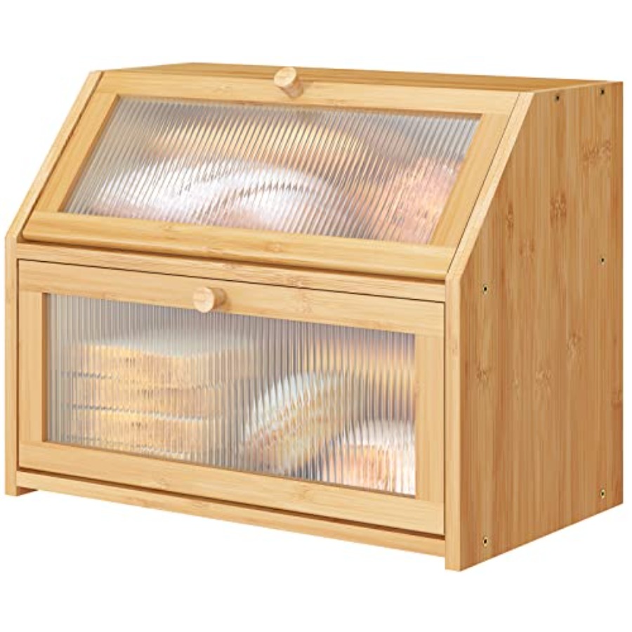 Bread Box for Kitchen Counter  - Kitchen Baking Mat reseña y precio