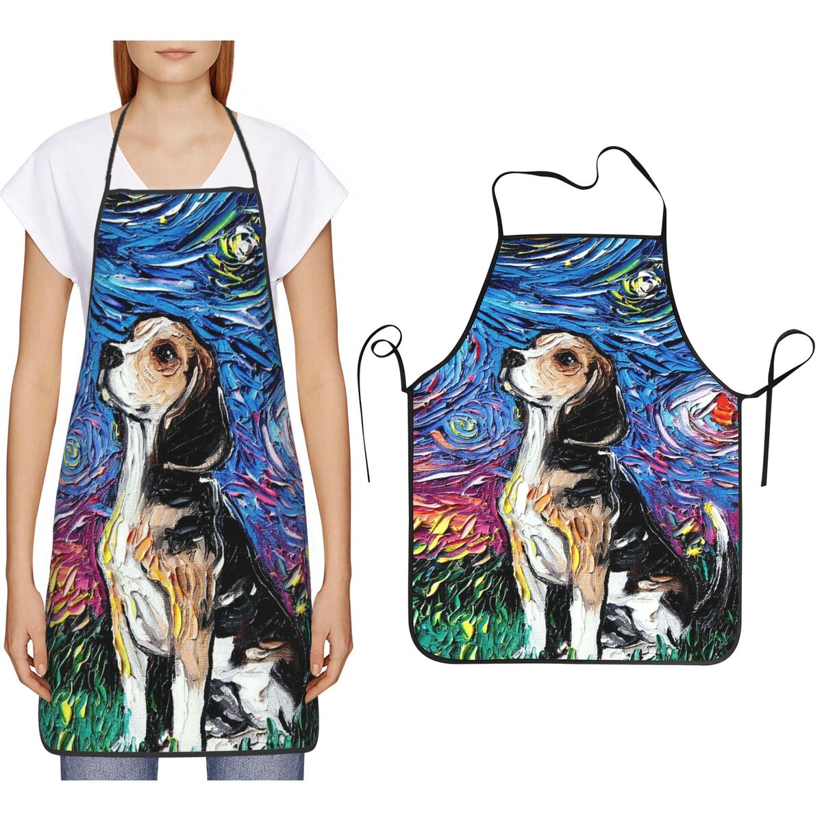 Oil Painting Style Starry Sky  - Kitchen Baking Background reseña y precio