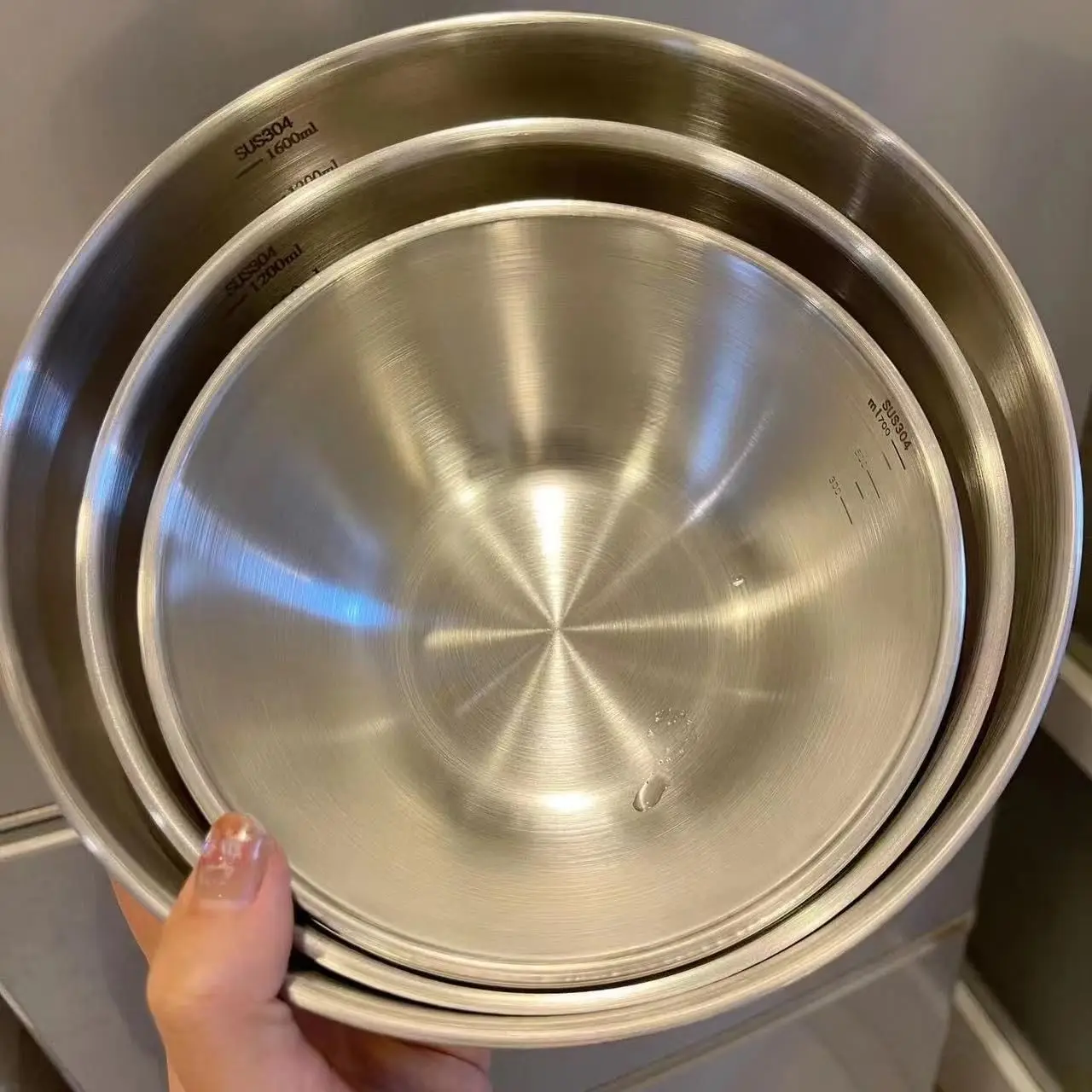 1-3 Stainless Steel Bowl Set w - Kitchen Zain reseña y precio