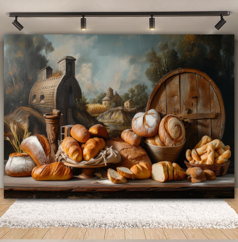 Cooking Bread Backdrop for Pho - Kitchen Baking Background reseña y precio