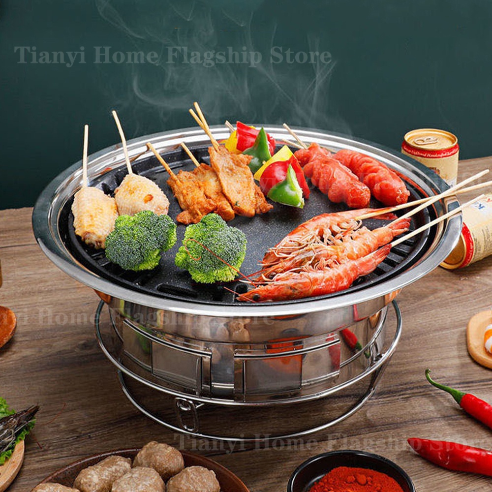 Stainless Steel Charcoal Grill - Kitchen Baking Tray Rack reseña y precio