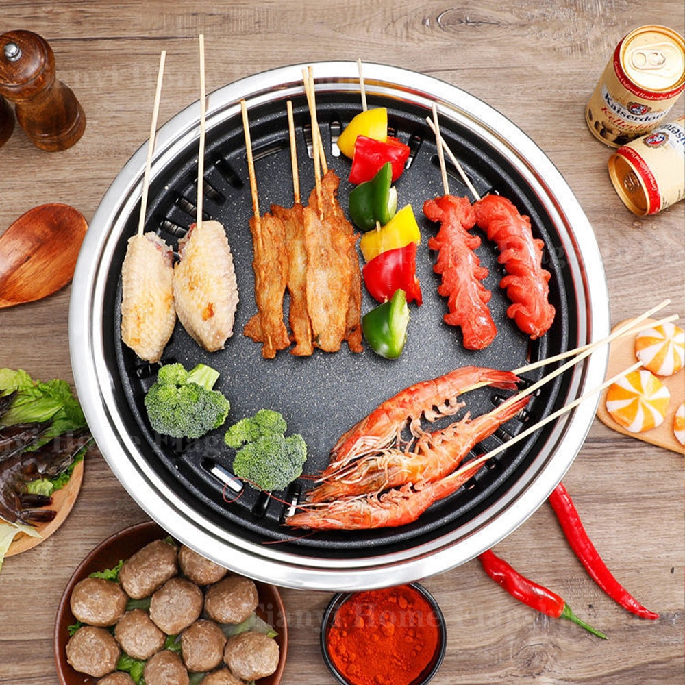Stainless Steel Charcoal Grill - Kitchen Baking Tray Rack reseña y precio