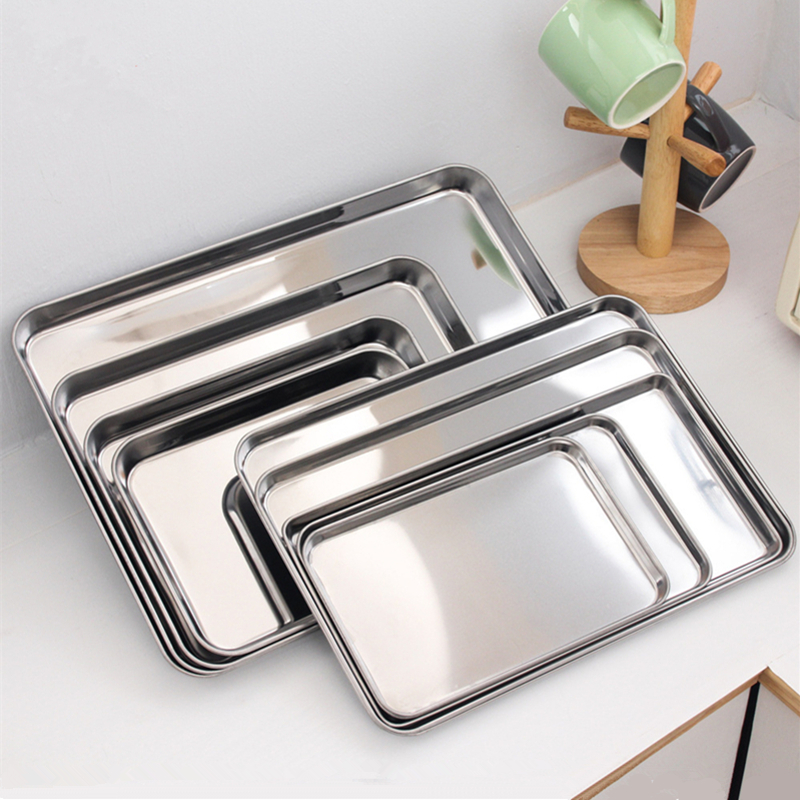 Stainless Steel Rectangle Food - Kitchen Baking Dishes reseña y precio