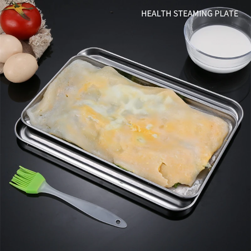 Stainless Steel Rectangle Food - Kitchen Baking Dishes reseña y precio