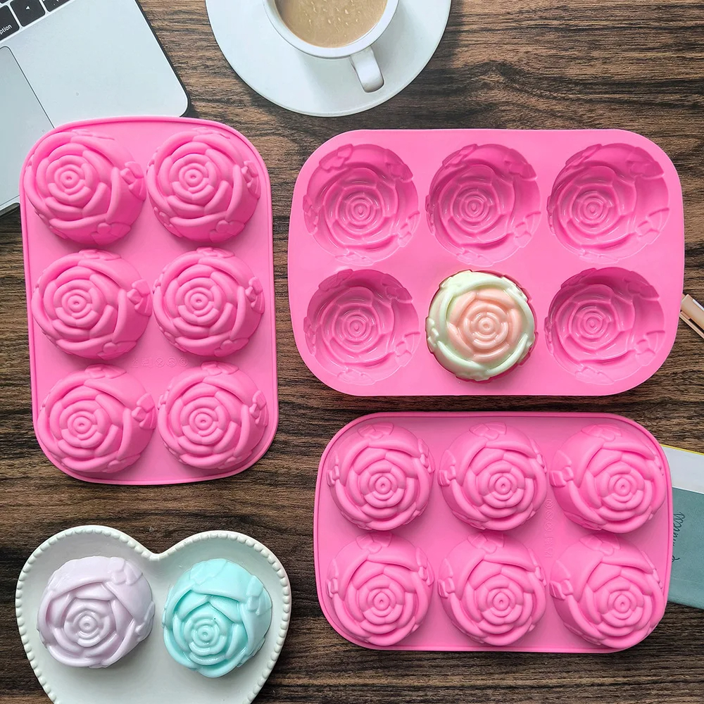 6 Holes Flower Rose Handmade S - Kitchen Baking Dishes reseña y precio